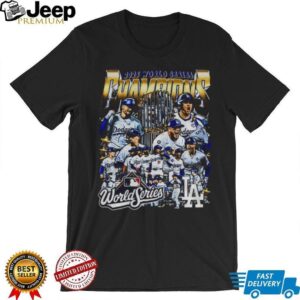 Los Angeles Dodgers All Team 2025 World Series Champions Cup graphic shirt