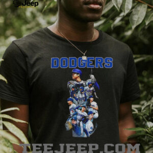 Los Angeles Dodgers All Team 2025 World Series MLB Champions players cartoon shirt