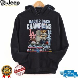 Los Angeles Dodgers Back 2 Back Champions World Series T Shirt