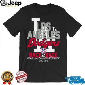 Los Angeles Dodgers New Era 2025 World Series Back 2 Back T Shirt
