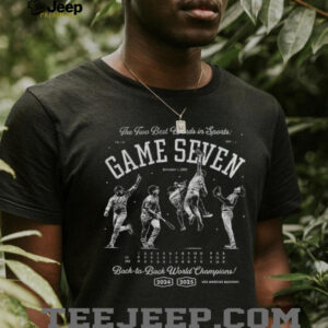 Los Angeles Dodgers The Two Best Words in sports Game Seven Back to Back World Champions 2025 shirt