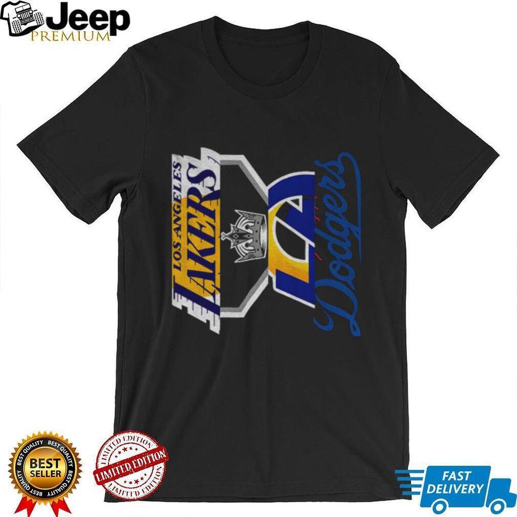 Los Angeles Teams Dodgers Kings Lakers and Rams logo shirt Los Angeles Teams Dodgers Kings Lakers and Rams logo shirt