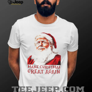 Make Christmas Great Again Shirt, Funny Santa Claus Trump Shirt, Trump Supporters 2024 Ugly Shirt T168