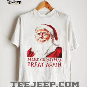 Make Christmas Great Again Shirt, Funny Santa Claus Trump Shirt, Trump Supporters 2024 Ugly Shirt T168