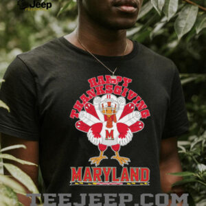 Maryland Terrapins Happy Thanksgiving Turkey TShirt