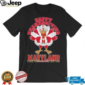 Maryland Terrapins Happy Thanksgiving Turkey TShirt