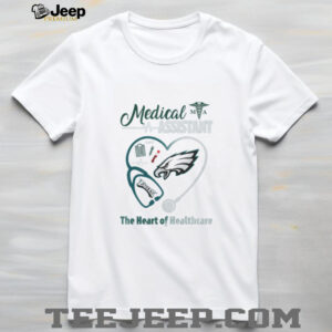 Medical Assistant Eagles Stethoscope T Shirt