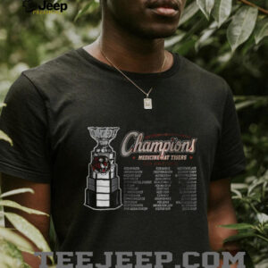 Medicine Hat Tigers Champions WHL 2025 Hockey World Champions logo shirt