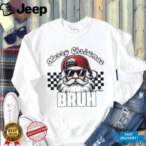 Merry Christmas Bruh With Santa Tee