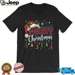 Merry Christmas Red Santa Hat Reindeer Xmas Matching Family T Shirt