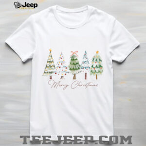 Merry Christmas Shirt, Vintage Xmas Holiday Sweater, Christmas Tree Shirt