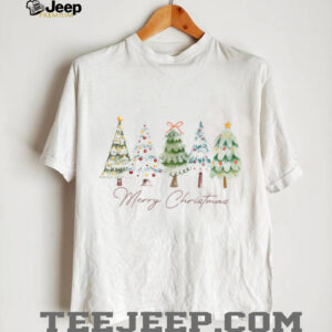 Merry Christmas Shirt, Vintage Xmas Holiday Sweater, Christmas Tree Shirt