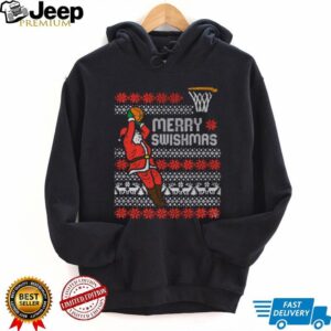 Merry Swishmas Basketball Ugly Christmas Xmas Men Boys Kids T Shirt