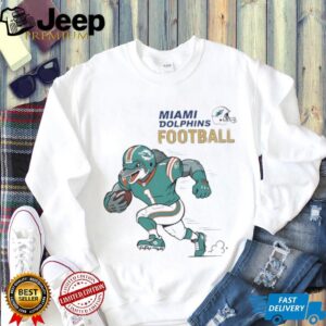 Miami Dolphins Football Aqua Rush mascot shirt