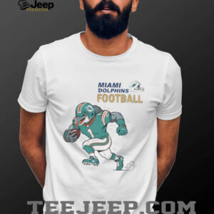 Miami Dolphins Football Aqua Rush mascot shirt