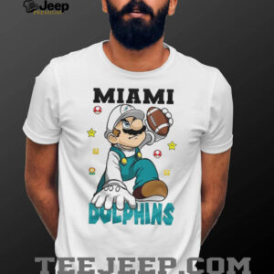 Miami Dolphins NFL x Super Mario Bros Mashup T Shirt Miami Dolphins NFL x Super Mario Bros Mashup T Shirt