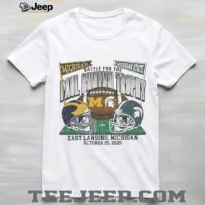 Michigan State Spartans vs Wolverines 2025 battle for the Paul Bunyan Trophy shirt
