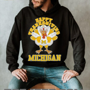 Michigan Wolverines Turkey Helmet Happy Thanksgiving Shirt Michigan Wolverines Turkey Helmet Happy Thanksgiving Shirt