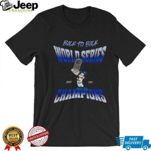 Mickey hosting Trophy Los Angeles Dodgers Back to Back World Series Champions 2024 2025 shirt