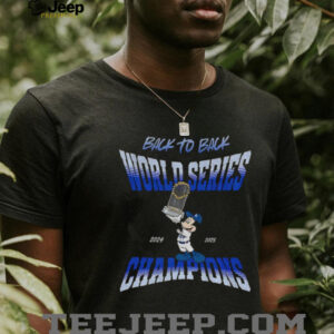 Mickey hosting Trophy Los Angeles Dodgers Back to Back World Series Champions 2024 2025 shirt