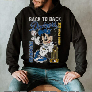 Mickey x Los Angeles Dodgers Back to Back 2025 World Series Champions MLB shirt