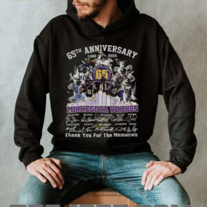Minnesota Vikings 65th Anniversary 1960 2025 Skol thank you for the memories signatures shirt