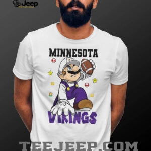 Minnesota Vikings NFL x Super Mario Bros Mashup T Shirt Minnesota Vikings NFL x Super Mario Bros Mashup T Shirt