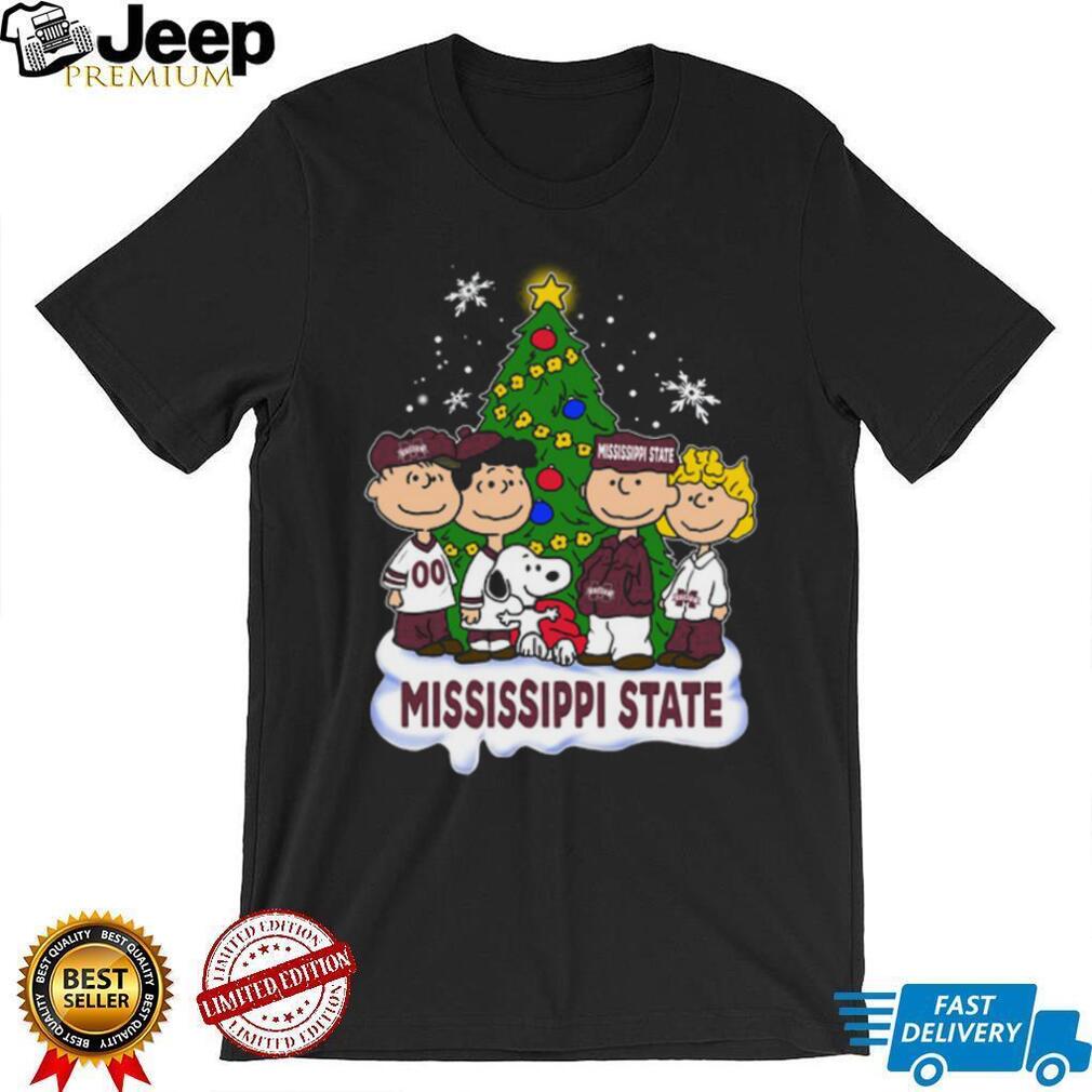Mississippi State Bulldogs Peanuts Christmas Crewneck Shirts Mississippi State Bulldogs Peanuts Christmas Crewneck Shirts