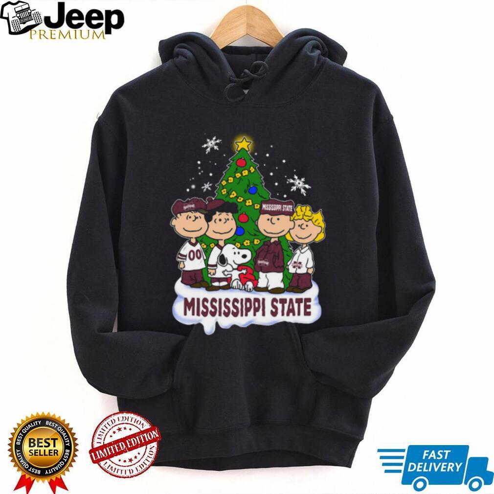 Mississippi State Bulldogs Peanuts Christmas Crewneck Shirts Mississippi State Bulldogs Peanuts Christmas Crewneck Shirts