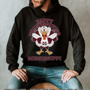Mississippi State Happy Thanksgiving Turkey TShirt