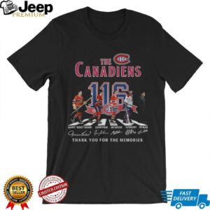 Montreal Canadiens 116th Anniversary 1909 2025 Abbey Road thank you for the memories signatures shirt