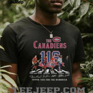 Montreal Canadiens 116th Anniversary 1909 2025 Abbey Road thank you for the memories signatures shirt