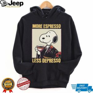 More Espresso, Less Depresso Snoopy T Shirt