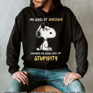 My Level of Sarcasm Depends on Your Level of Stupidity T Shirt
