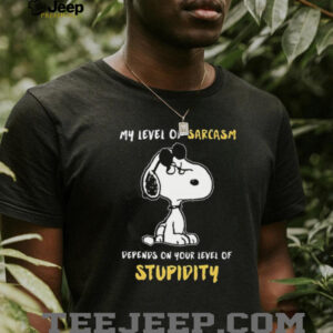 My Level of Sarcasm Depends on Your Level of Stupidity T Shirt