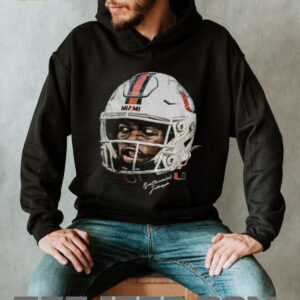 Nathaniel Joseph helmet face Miami Hurricanes NFL Football 2025 signature shirt Nathaniel Joseph helmet face Miami Hurricanes NFL Football 2025 signature shirt