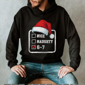 Naughty or Nice 67 Meme Shirt Funny Christmas Santa Tee