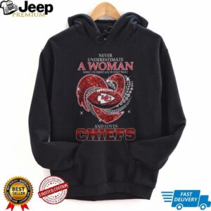 Never Underestimate A Woman Who Understands Football And Loves Chiefs T Shirt Never Underestimate A Woman Who Understands Football And Loves Chiefs T Shirt