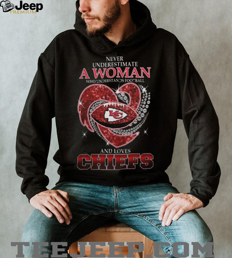 Never Underestimate A Woman Who Understands Football And Loves Chiefs T Shirt Never Underestimate A Woman Who Understands Football And Loves Chiefs T Shirt