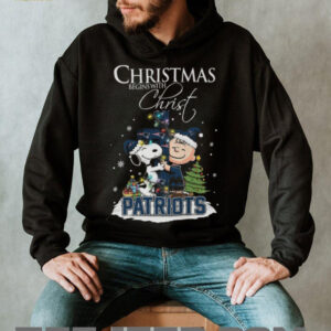 New England Patriots Snoopy Begins With Christ And Friends Peanuts Christmas Shirt New England Patriots Snoopy Begins With Christ And Friends Peanuts Christmas Shirt