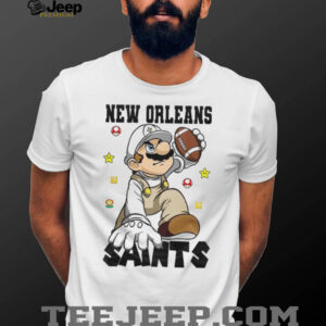 New Orleans Saints NFL x Super Mario Bros Mashup T Shirt New Orleans Saints NFL x Super Mario Bros Mashup T Shirt