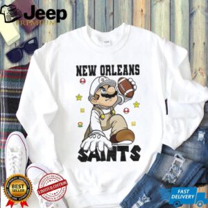 New Orleans Saints NFL x Super Mario Bros Mashup T Shirt