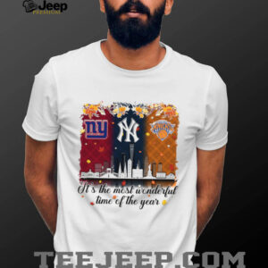 New York Sports Fan Autumn T Shirt