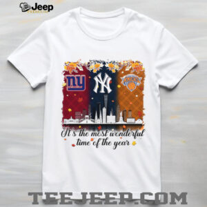 New York Sports Fan Autumn T Shirt