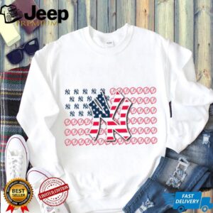 New York Yankees American Flag Logo T Shirt