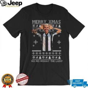 Newcastle Bruno Merry Xmas Ho Ho Howay the Lads ugly Christmas shirt