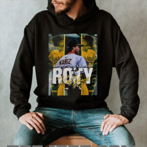 Nick Kurtz Oakland Athletics is the American League Rookie of the Year poster signature shirt