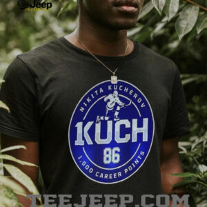 Nikita Kucherov #86 1000 career points Tampa Bay Lightning shirt