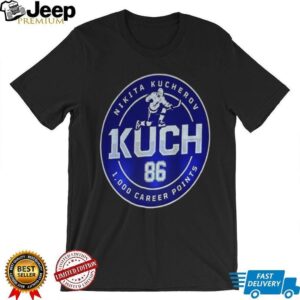 Nikita Kucherov #86 1000 career points Tampa Bay Lightning shirt