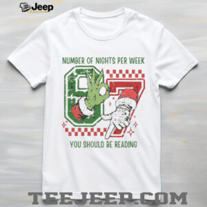 Number Of Nights Per Week You Should Be Reading 6 7 T Shirt Number Of Nights Per Week You Should Be Reading 6 7 T Shirt